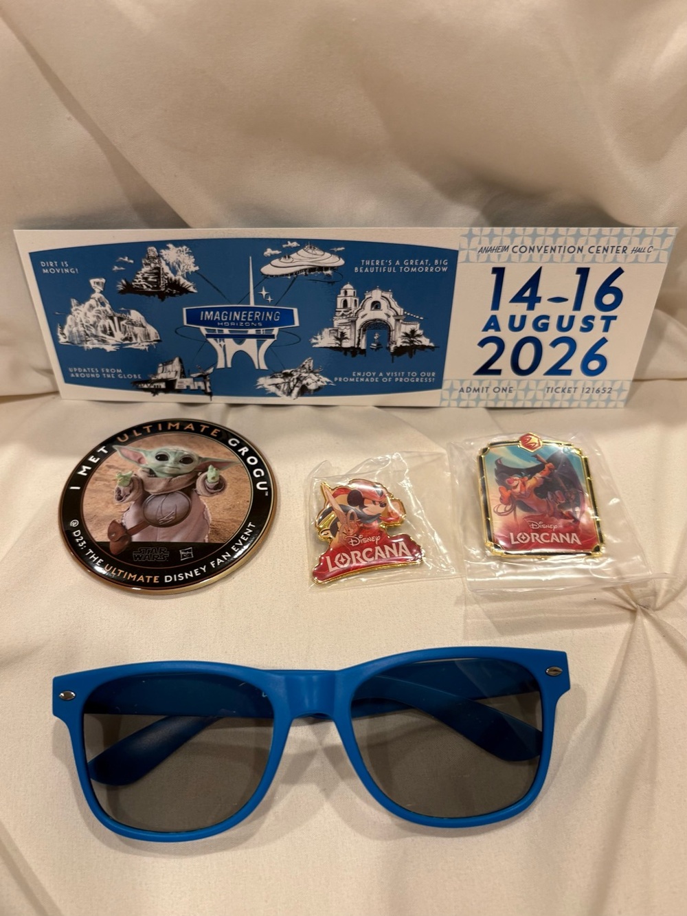 Disney D23 Expo 2026 Exclusive Bundle Lorcana Pins, Grogu Pin, Ticket, & More!